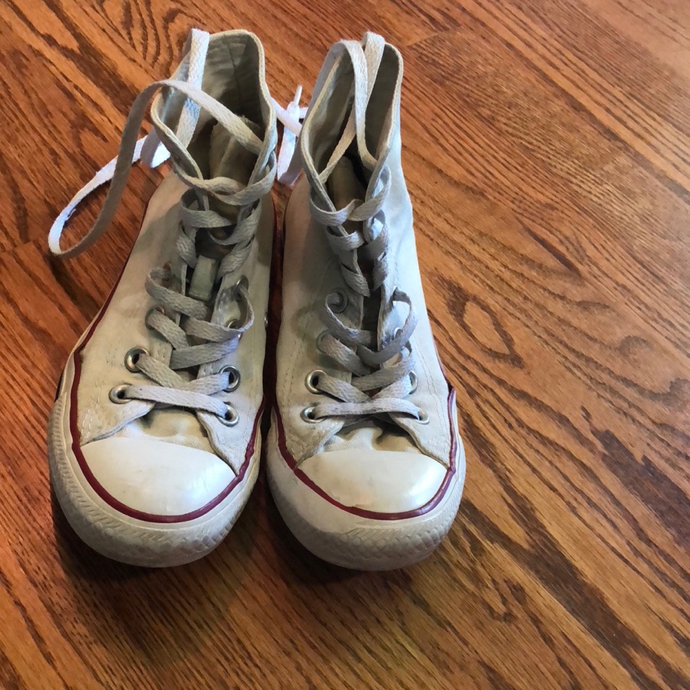 white high top converse